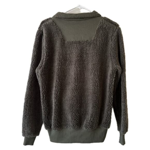 NWT Sweaty Betty Sherpa Half Zip Sweatshirt Pullover in Mountain Green - Small - Picture 5 of 7